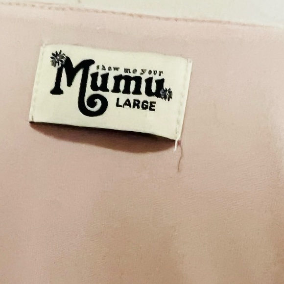 Show me your MUMU True  Wrap Maci Dress women size Large Salmon - Picture 15 of 15